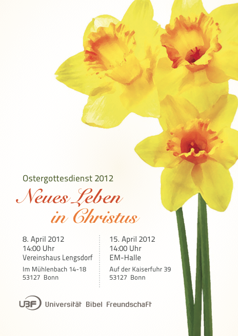 Einladung zu den Ostergottesdiensten 2012